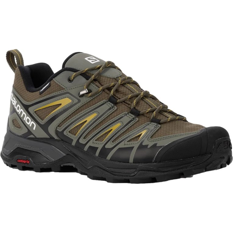 Olive Salomon X Ultra Pioneer CSWP Men's Hiking Shoes | PH 86024Y